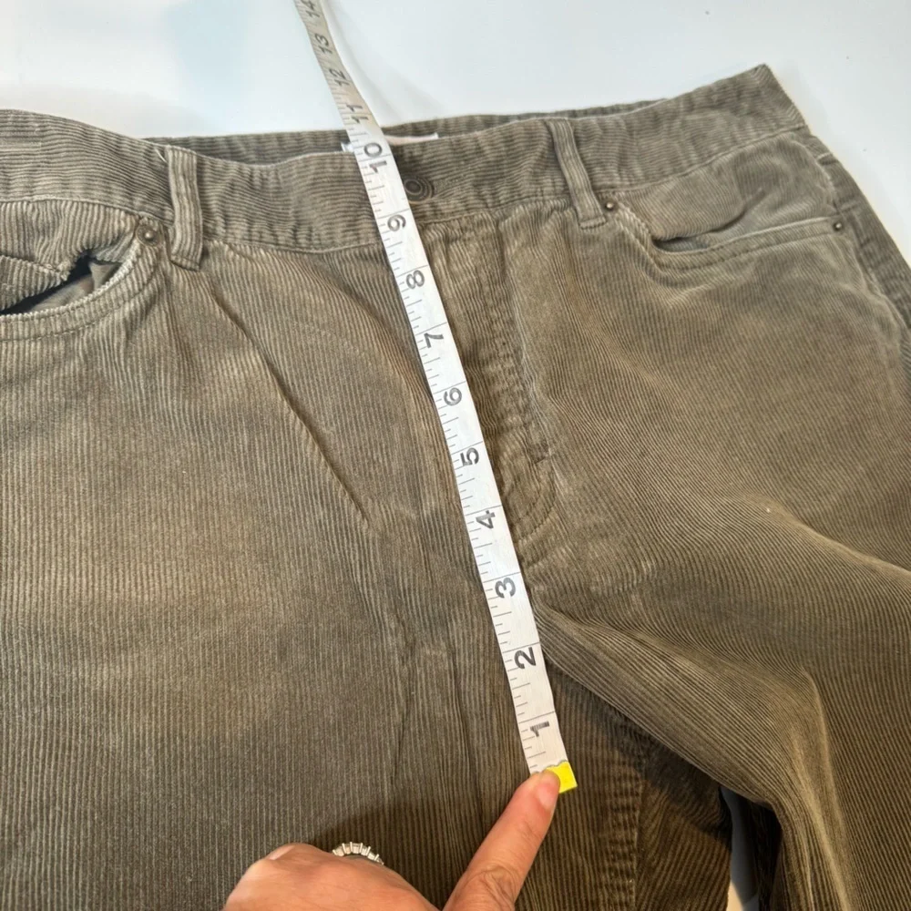 Ann Taylor Loft Original Bootcut Corduroy Pants in Olive size 12